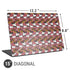 Disney Minnie Mouse Dancing Pattern Universal Laptop 15in (12.2 x 8.8in) Skin